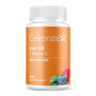 Iron 60 mg + Vitamin C, Chewable, Berry