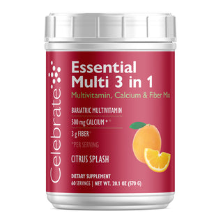 Essentiel Multi 3 en 1 Multivitamines avec Calcium Boisson Mélange 