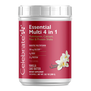 Multivitamine essentiel 4 en 1 avec Calcium + Protéine en poudre 