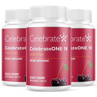 CelebrateONE 18 Once Daily Bariatric Multivitamin with Iron, Chewable