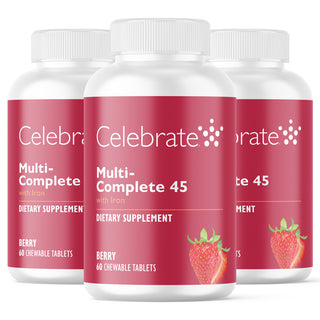 Multi-Complete 45 Multivitamine bariatrique avec Fer, A mâcher