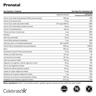 Gélules de vitamines prénatales bariatriques