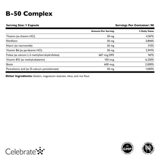 Complexe de vitamine B-50, Gélule