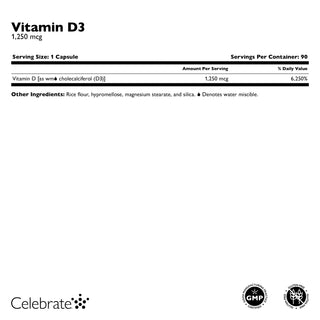 Vitamine D3 1.250mcg (50.000 IU), Gélules