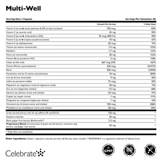 Multivitamine pour la perte de poids Multi-Well, Capsules 