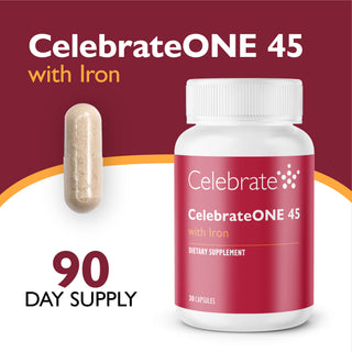 CelebrateONE 45 Multivitamine bariatrique à prendre une fois par jour avec Fer, Capsules