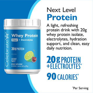 Celebrate Whey Protéine Clair + Électrolytes 