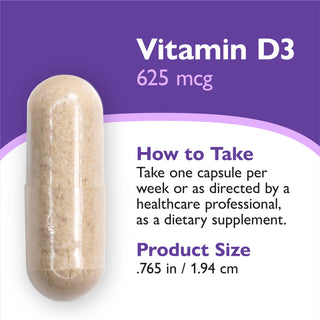 Vitamine D3 625mcg (25.000 IU), Gélules