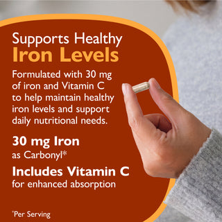 Fer 30 mg + Vitamine C, Capsules 