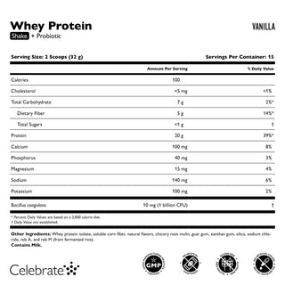 Celebrate® ReBuild Protéine + Probiotique, poudre