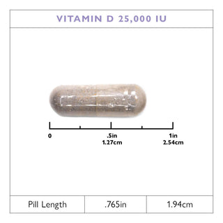 Vitamin D3 625mcg (25.000 IU) Capsules